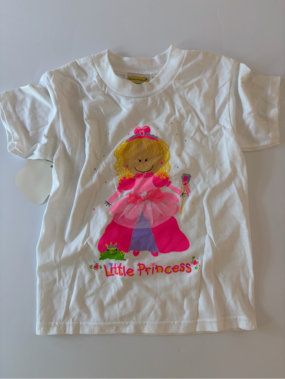 Cute “Little princess” Short Sleeve T Shirt Size Small (4/5Y) NWT Back To School